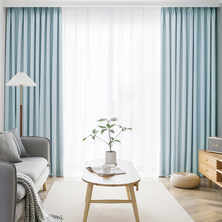 AIFY 1級 遮光カーテン 4枚セット(レース付)　幅100cm 丈190cm～230cm