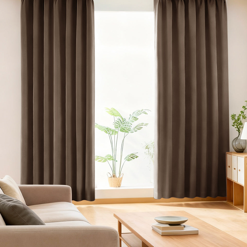 AIFY 1級 遮光カーテン 2枚セット 【幅100cm 丈90cm～178cm】 ライトグレー ベージュ キャメル他