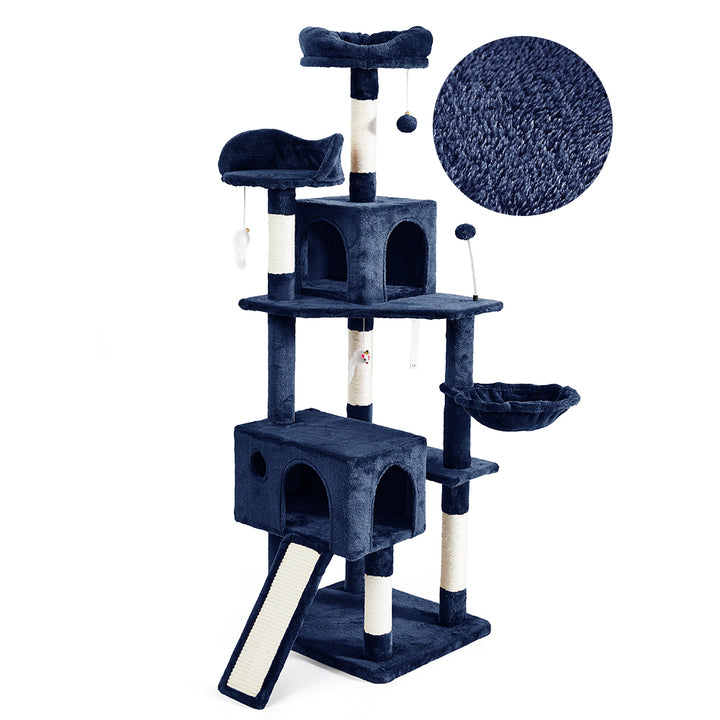 AIFY キャットタワー Aタイプ 据え置き スリム ベージュ グレー ブラウン アイボリー他