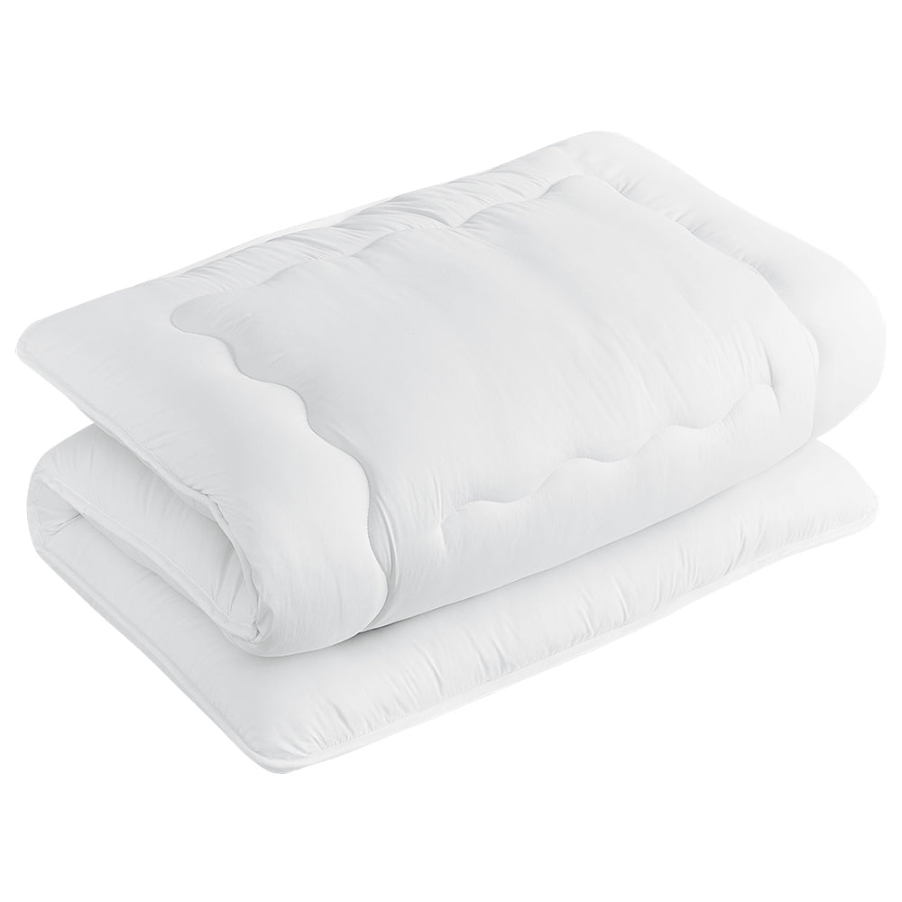 AIFY 敷き布団  シングル ピーチスキン  グレー アイボリー