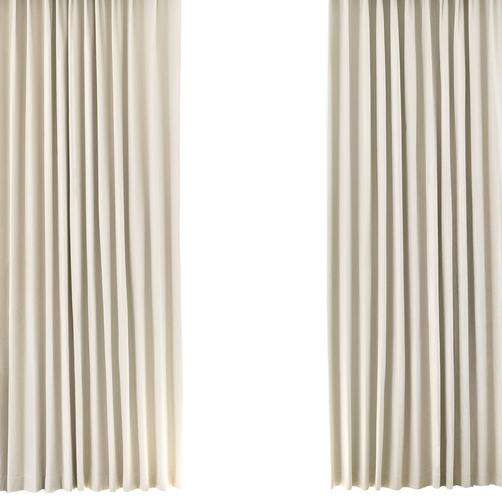 AIFY 完全遮光カーテン 4枚セット  レースカーテン付  幅100 ベージュ グレー