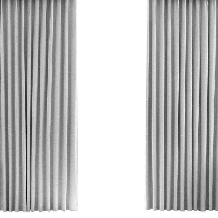 AIFY 完全遮光カーテン 4枚セット  レースカーテン付  幅100 ベージュ グレー