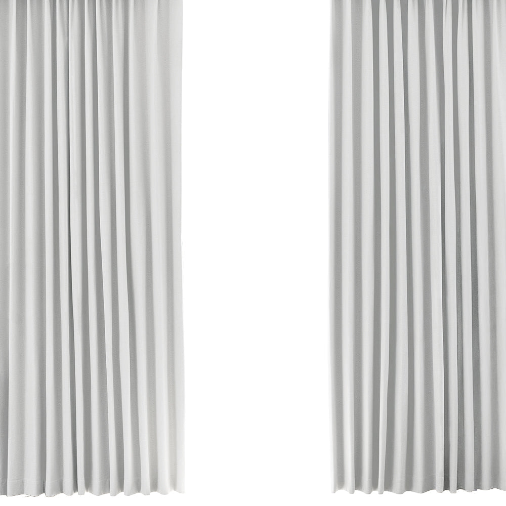 AIFY 完全遮光カーテン 4枚セット  レースカーテン付  幅100 ベージュ グレー