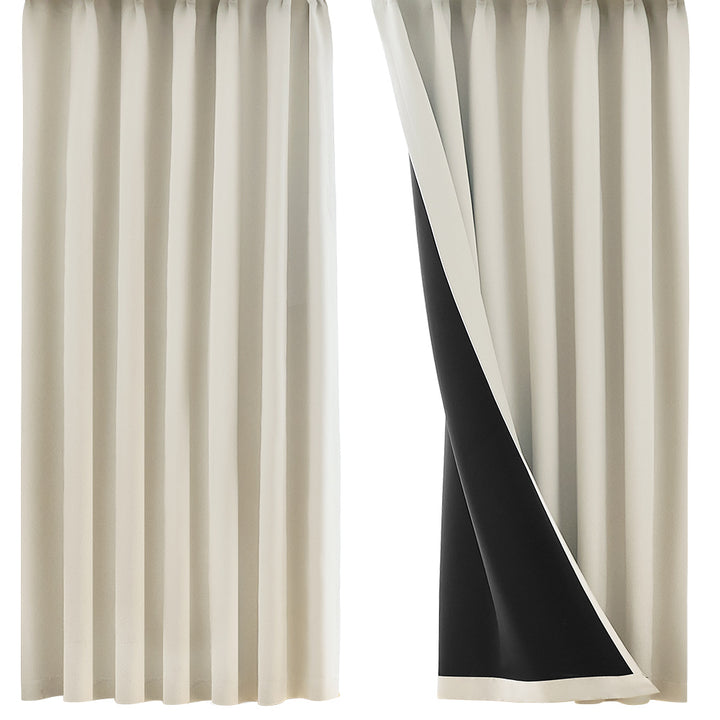 AIFY 1級 遮光カーテン 4枚セット 幅100cm 丈90cm～230cm ライトグレー ベージュ キャメル他