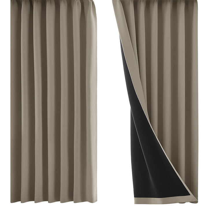 AIFY 1級 遮光カーテン 4枚セット 幅100cm 丈90cm～230cm ライトグレー ベージュ キャメル他