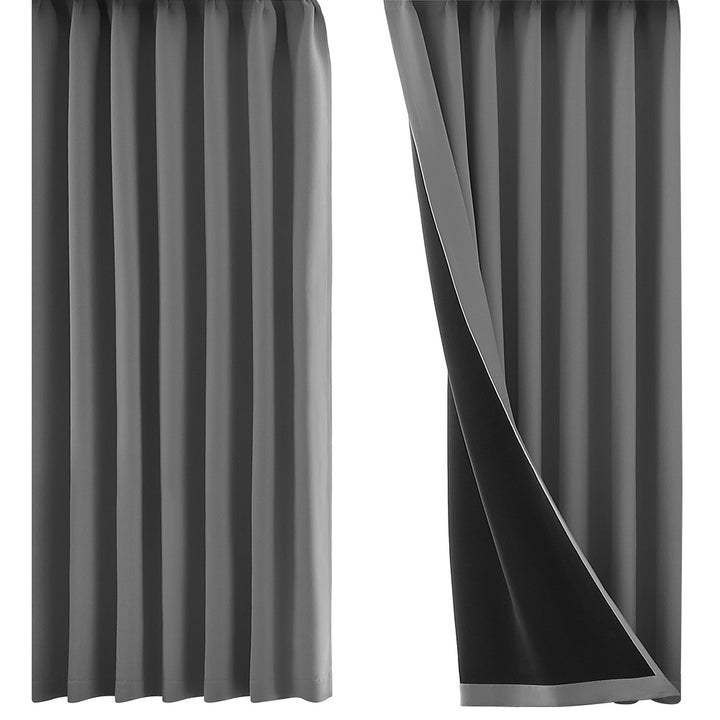 AIFY 1級 遮光カーテン 4枚セット 幅100cm 丈90cm～230cm ライトグレー ベージュ キャメル他