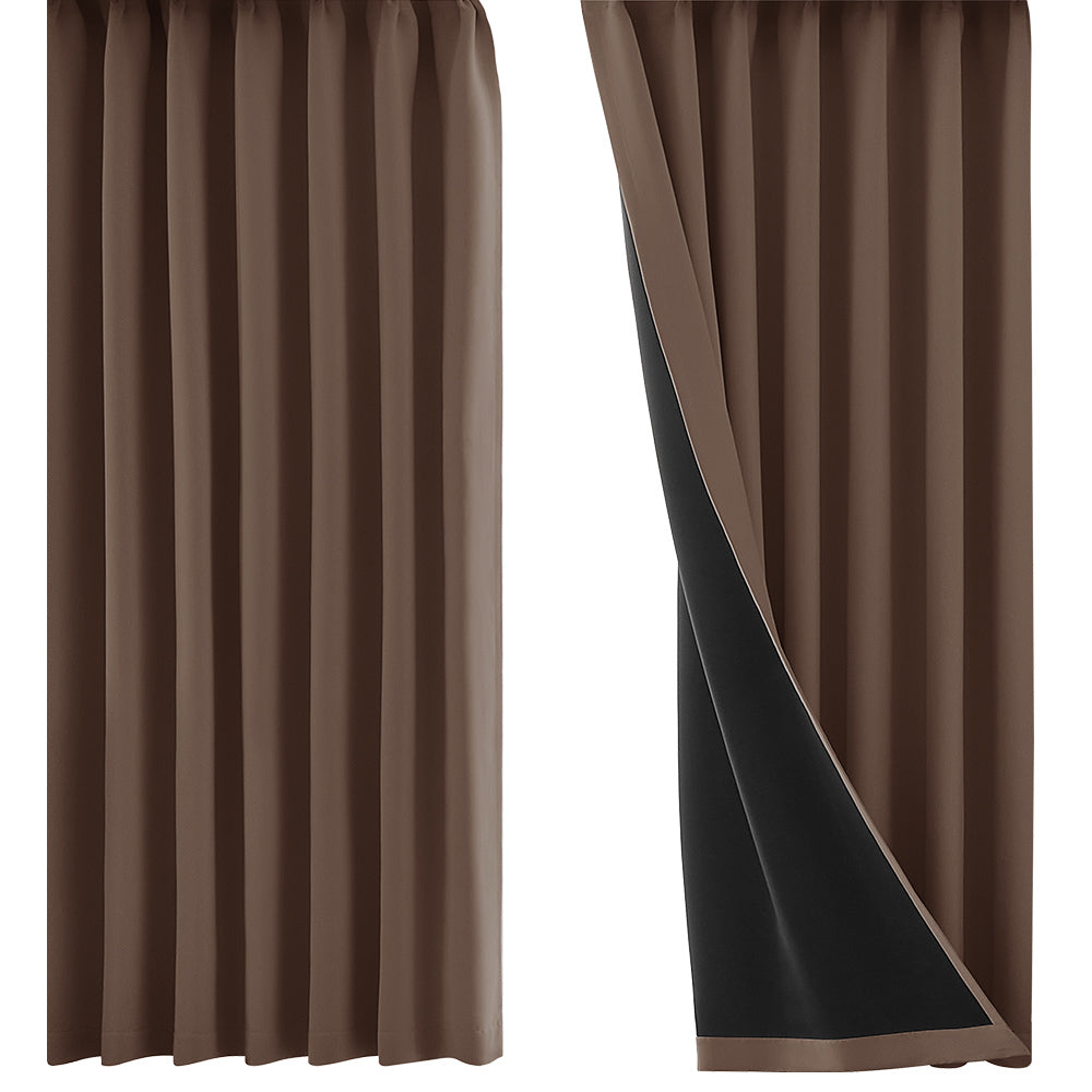 AIFY 1級 遮光カーテン 4枚セット 幅100cm 丈90cm～230cm ライトグレー ベージュ キャメル他