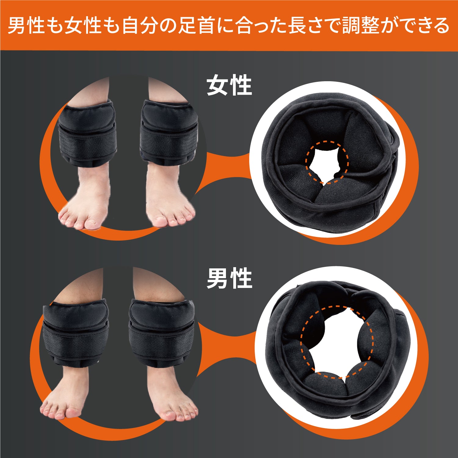 AIFY リストウェイト アンクルウエイト 重り 2個セット 1kg/1.5kg/2kg