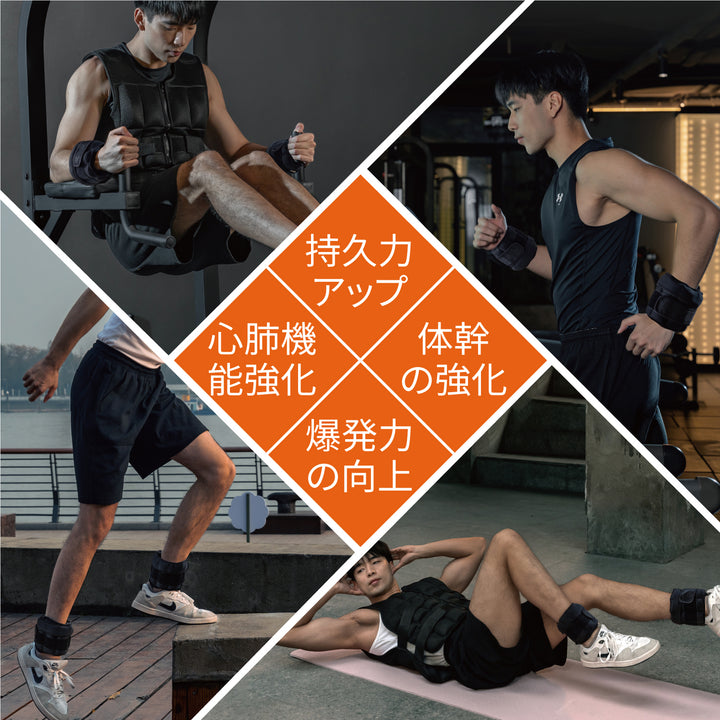 AIFY リストウェイト アンクルウエイト 重り 2個セット 2.5kg/3kg/4kg