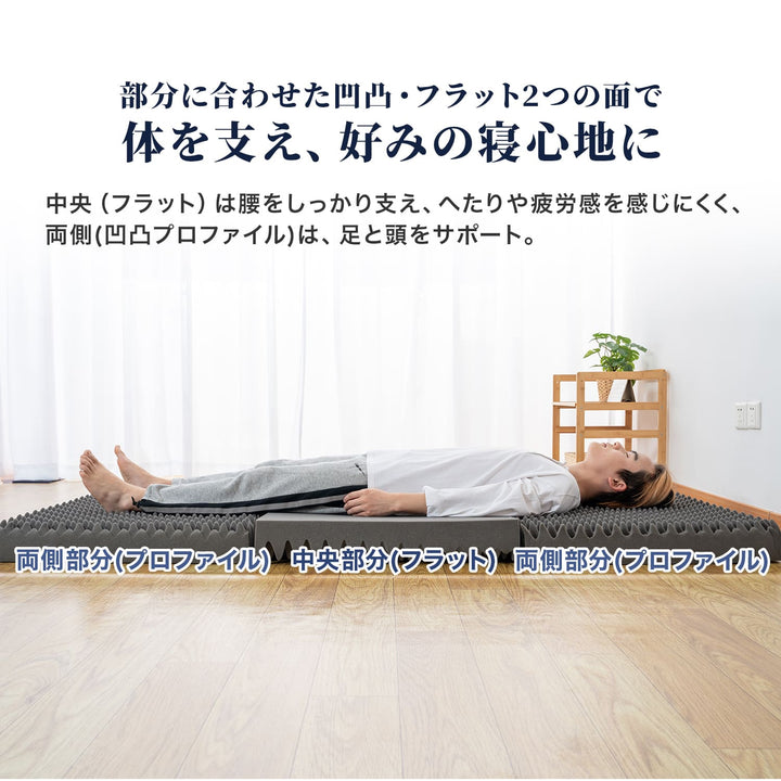 AIFY マットレス シングル 10cm  三つ折り マットレス 折りたたみ  シングルマットレス 腰痛 極厚 メッシュカバー 洗える