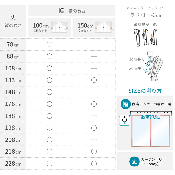 AIFY  10セット注文用 外から見えにくいレースカーテン 2枚セット 幅150 1枚 既製 UVカット 形状記憶 洗濯機対応