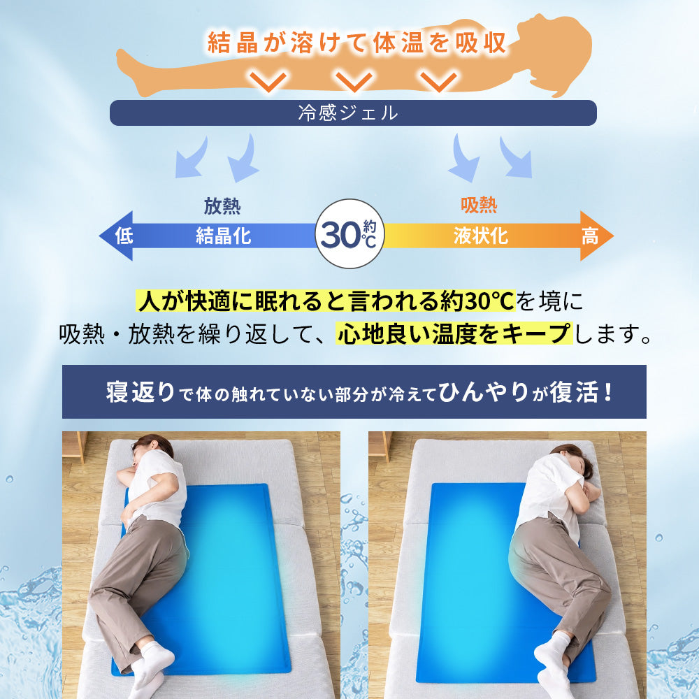 AIFY クールマット ブルー 足跡柄 クジラ柄 白くま柄 イルカ柄 フルーツ柄 キャット柄