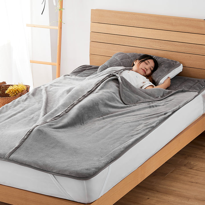 AIFY 寝袋タイプ 敷きパッド シングル 洗える あったか 冬用 ベッドパッド キャンプ