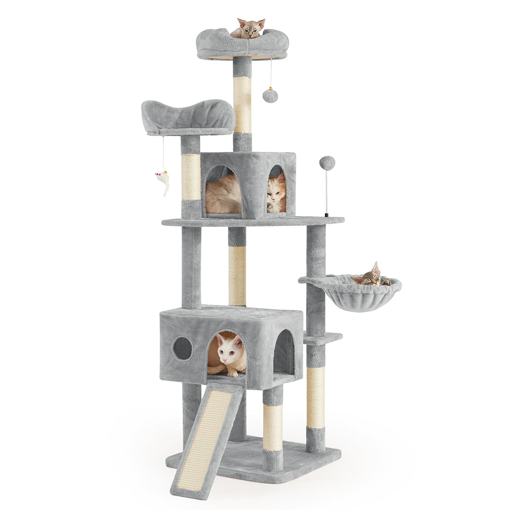 AIFY キャットタワー Bタイプ 据え置き 消臭抗菌タイプ スリム