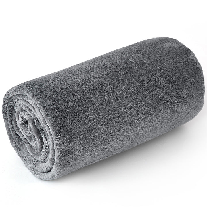 AIFY フランネル ひざ掛け 1枚／5枚 毛布 肩掛け 70×100cm  ベージュ グレー ブラウン他