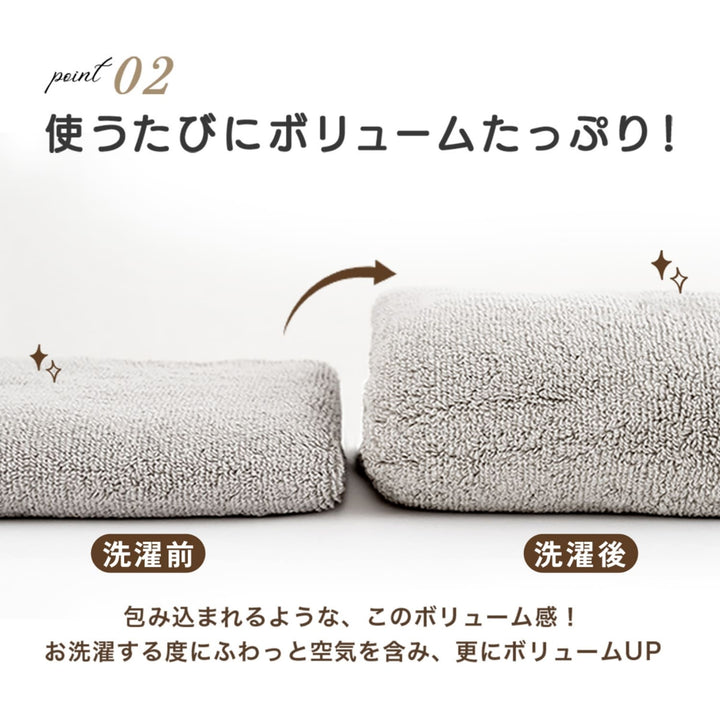 AIFY バスタオル SUPER  シティ 90cm×180cm 1枚 ライトグレー グレー ブラウン