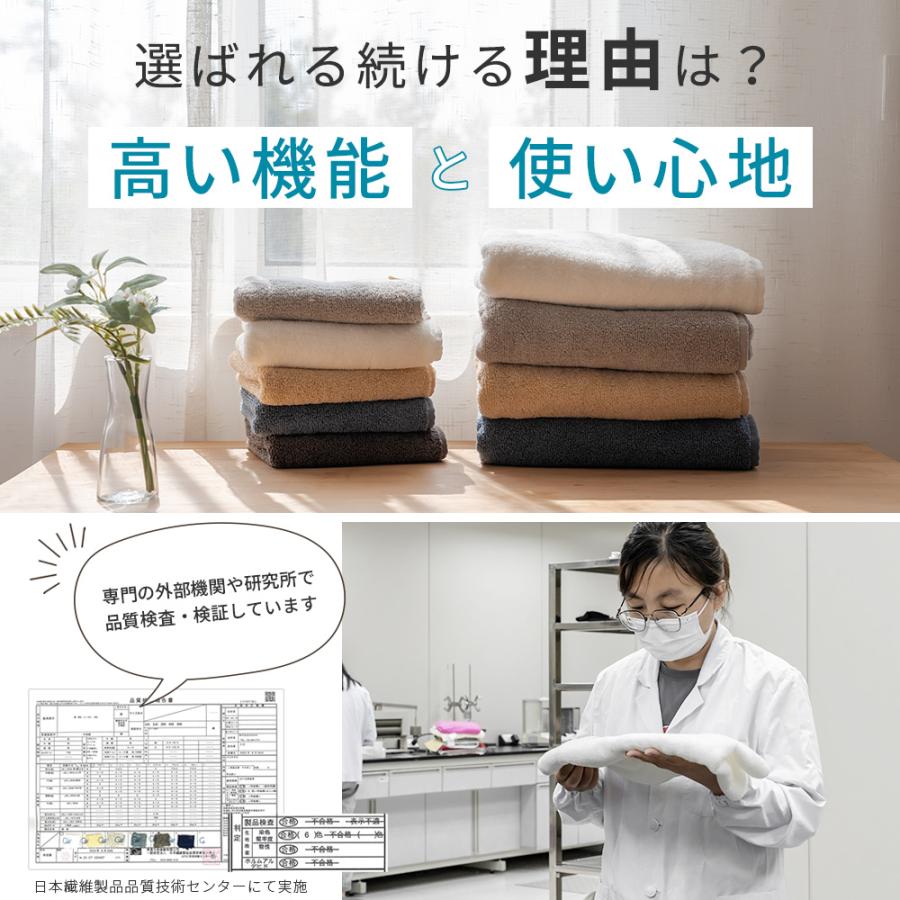 AIFY バスタオル SUPER  シティ1枚  90cm×180cm ライトグレー グレー ブラウン