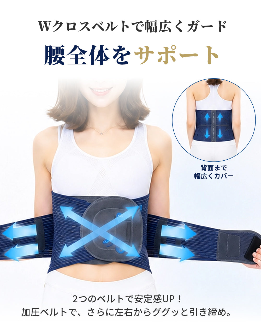 腰痛ベルト 腰サポーター 腰楽 コルセット 腰ベルト サポーター 男女兼用 AIFY Wellness