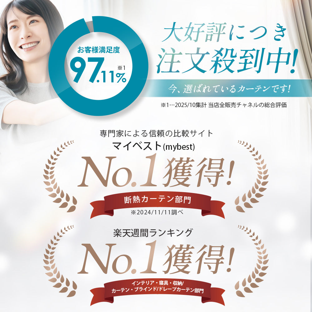 オーダーカーテン 1級遮光 1枚入 遮熱 断熱 保温 形状記憶 1cm単位  幅201cm～300cm 丈60cm～240cm